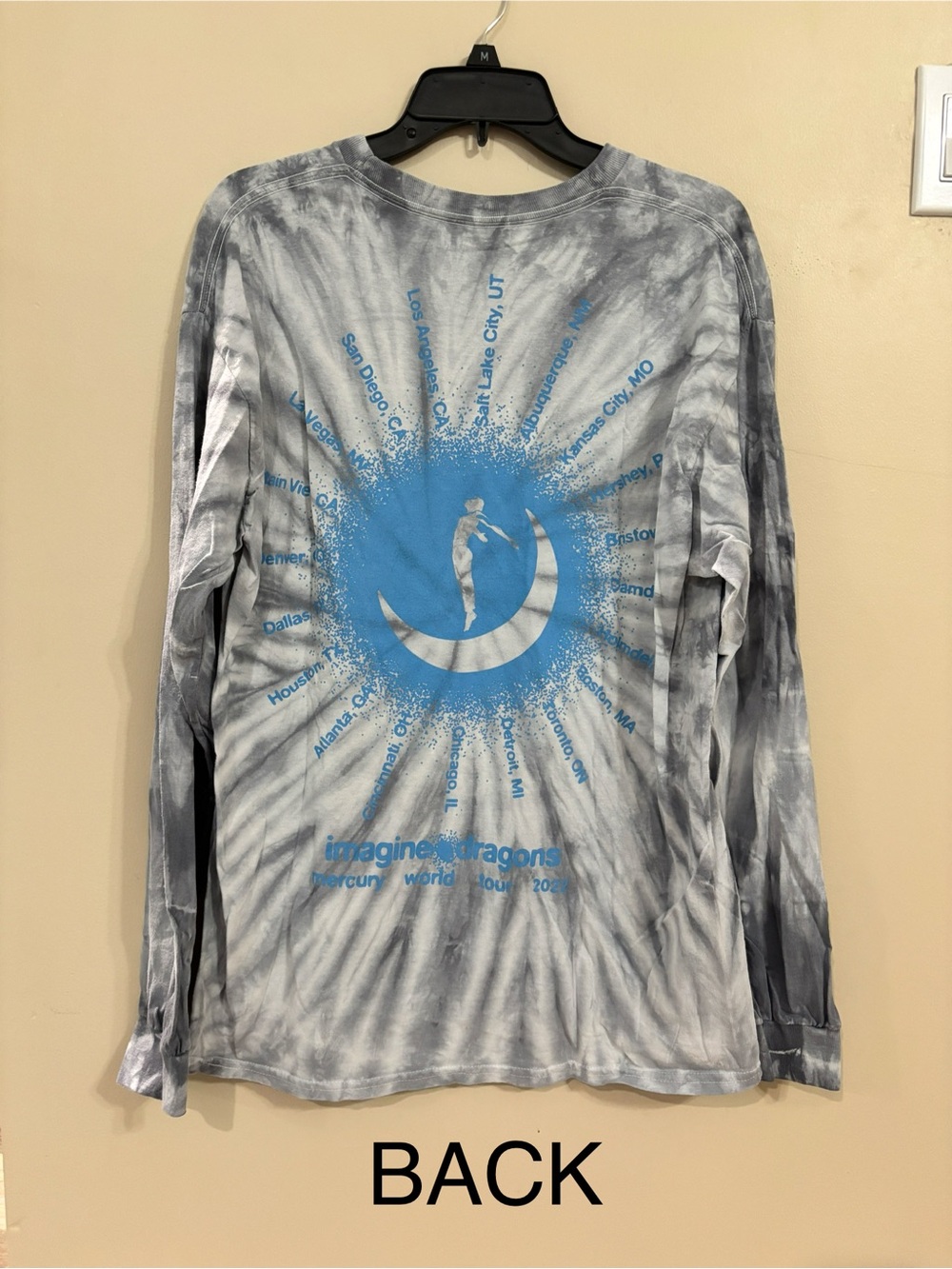 Imagine Dragons Mercury World Tour Tie-Dye Long Sleeve Tee